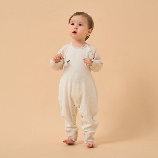 Little Plant Silky Soft TENCEL™ Modal Romper - Light Brown