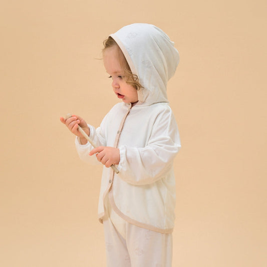 Little Plant Silky Soft TENCEL™ Modal Light Coat - White Panda