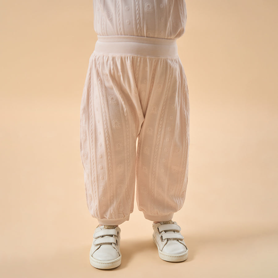 Little Plant Super Soft TENCEL™ Modal Pull-On Pant - Pink Bear