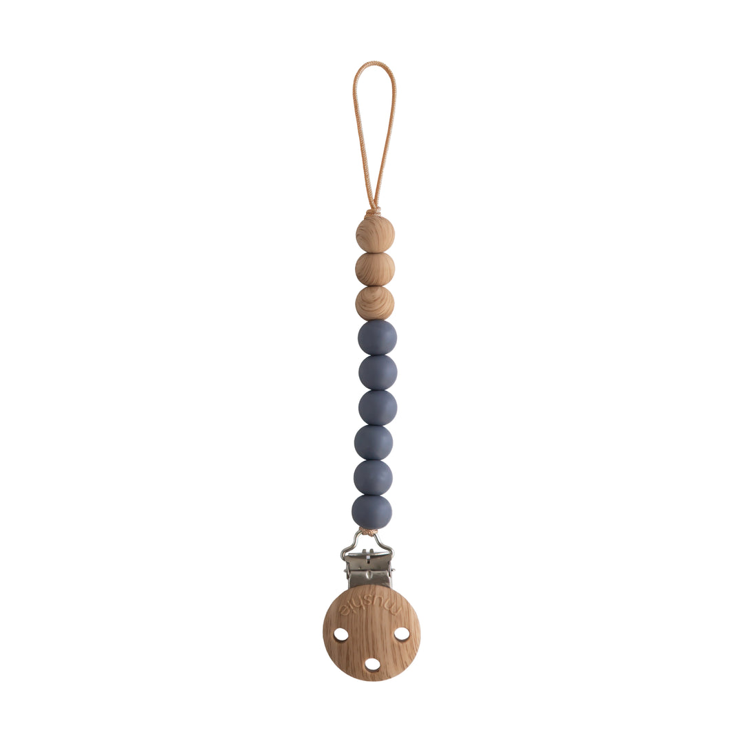 Mushie Silicone Pacifier Clip | Eva