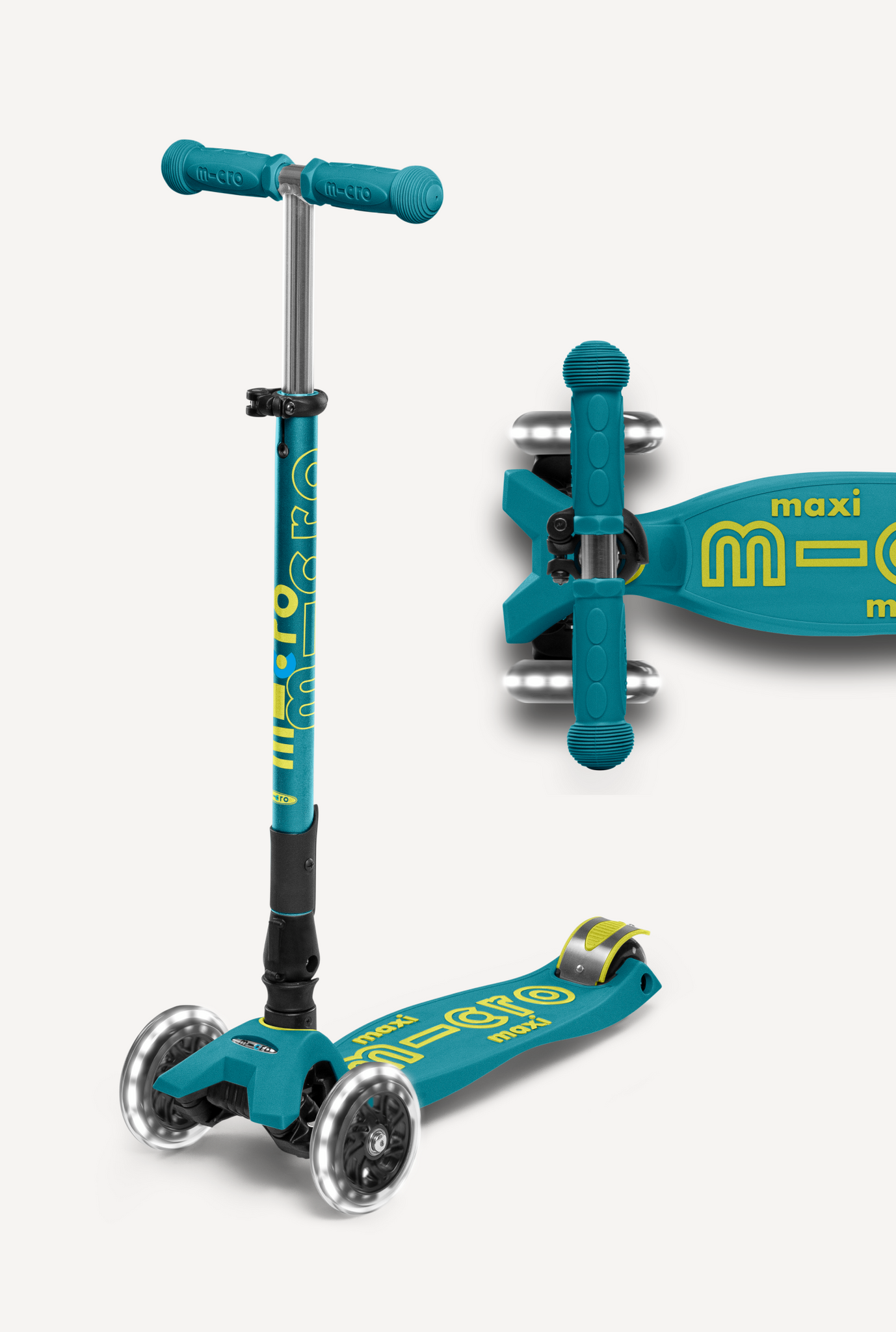 Micro Maxi Foldable LED Scooter