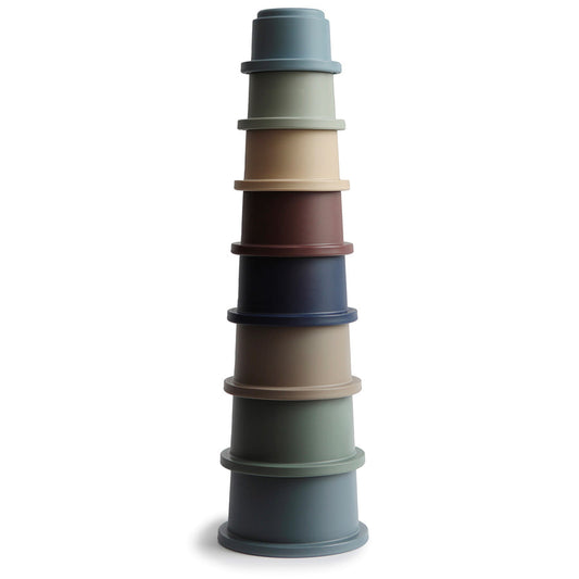 Mushie Stacking Cups Toy | Made in Denmark