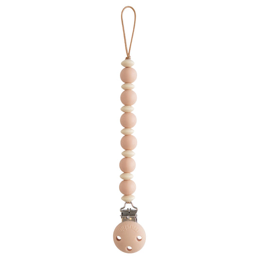 Mushie Silicone Pacifier Clip | Luna