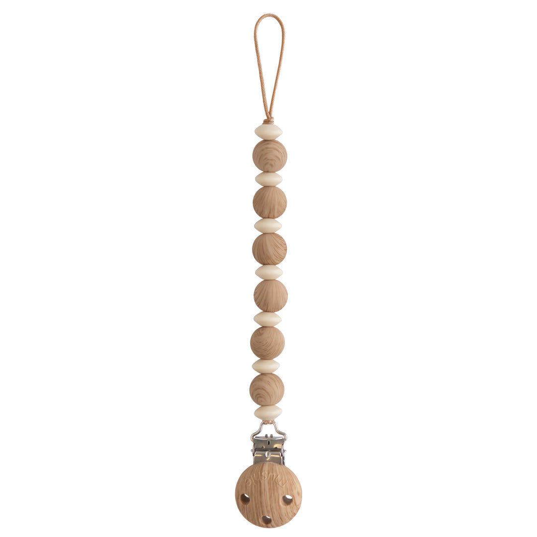 Mushie Silicone Pacifier Clip | Luna