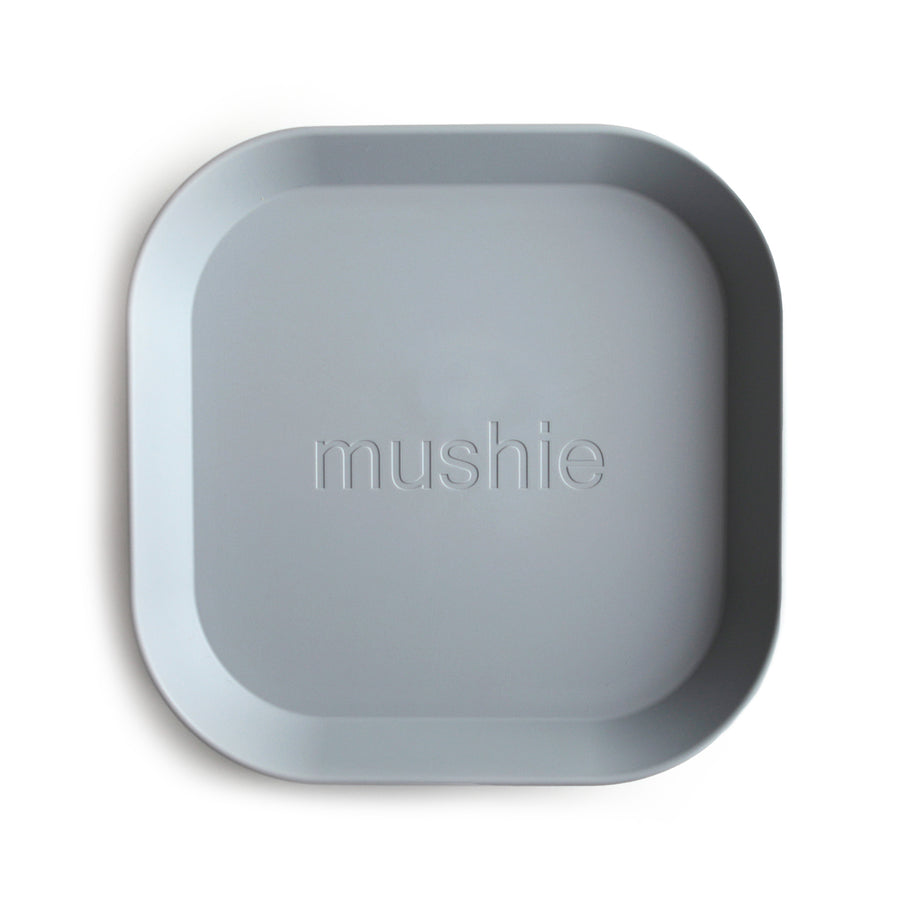 Mushie Square Dinnerware Plates, Set of 2