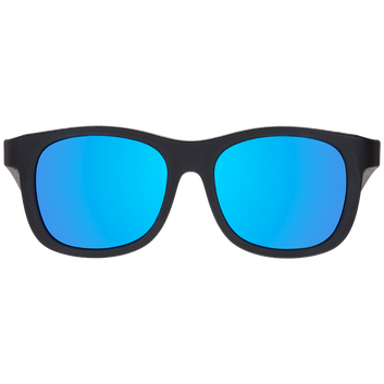 Babiators Polarized Navigator: Jet Black | Cobalt Mirrored Lens