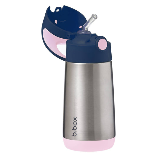 Insulated drink bottle - indigo rose