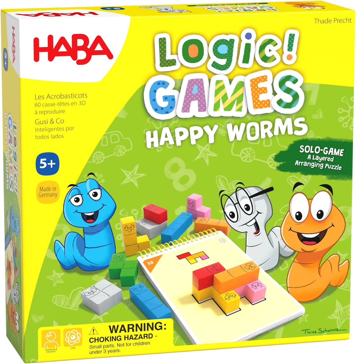Logic! GAMES: Happy Worms - Brain-Boosting Strategy Game