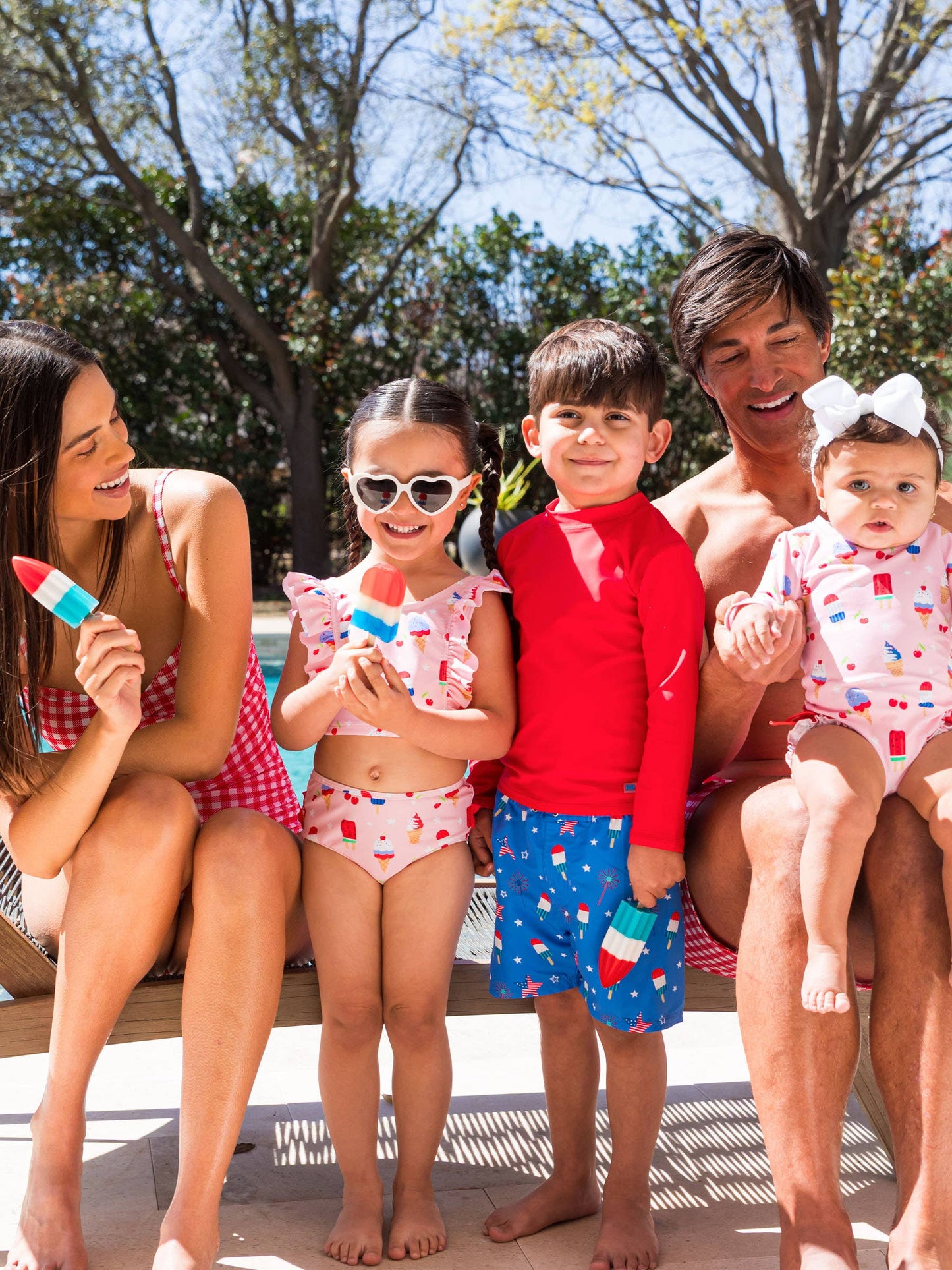 Boys Freedom Fireworks Swim Trunks