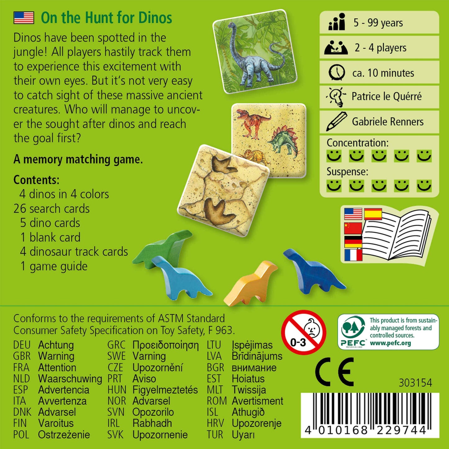 On the Hunt for Dinos Card Game – Dino Adventure for Kids